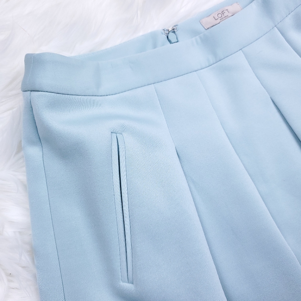 LOFT Ann Taylor Blue Skirt - Picture 4 of 6